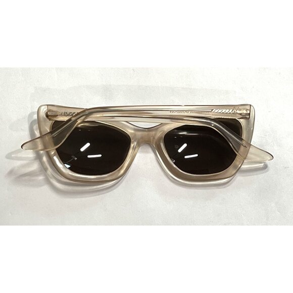 Helena Bordon Oculos Madre Perola Sunglasses in Cream - Picture 3 of 5